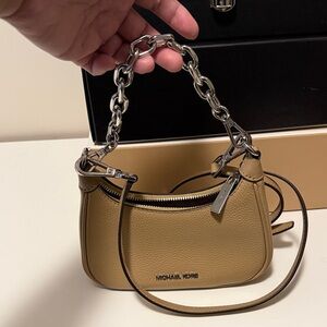 Michael Kors Beige Mini Crossbody Bag